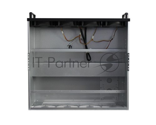 Корпус для майнинга Exegate EX270771RUS Pro 8-430 <без БП, 2*USB, 4*fan 120мм, места под: 8 видеокарт, 2 БП>