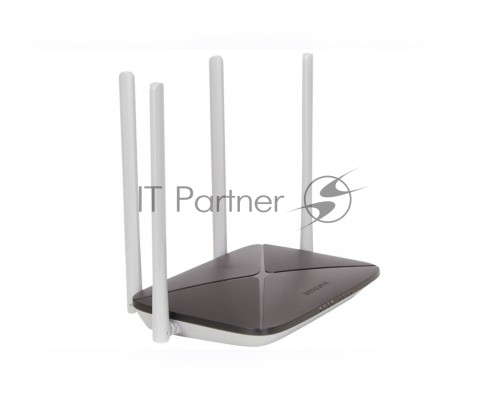 Беспроводный маршрутизатор Mercusys AC12, Dual Band, (867Мбит/с на 5 ГГц + 300Мбит/с на 2,4 ГГц)  4 порта 100 Мбит/с, 4 фиксированных антенны
