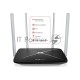 Беспроводный маршрутизатор Mercusys AC12, Dual Band, (867Мбит/с на 5 ГГц + 300Мбит/с на 2,4 ГГц)  4 порта 100 Мбит/с, 4 фиксированных антенны