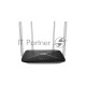 Беспроводный маршрутизатор Mercusys AC12, Dual Band, (867Мбит/с на 5 ГГц + 300Мбит/с на 2,4 ГГц)  4 порта 100 Мбит/с, 4 фиксированных антенны