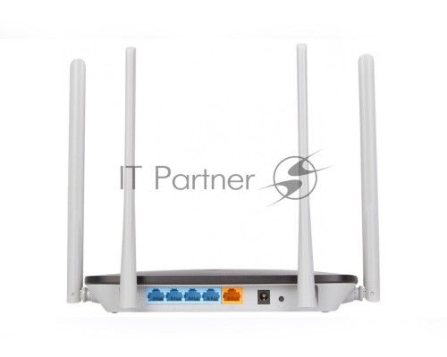 Беспроводный маршрутизатор Mercusys AC12, Dual Band, (867Мбит/с на 5 ГГц + 300Мбит/с на 2,4 ГГц)  4 порта 100 Мбит/с, 4 фиксированных антенны