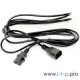 Кабель монитор - компьютер Aopen (ACE001-3M) 220V 3 метра (UPS -> устройство) <VDE> 3G*0.5mm