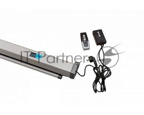 Экран Pro 180x180см Motoscreen 1:1 настенно-потолочный  (моторизованный) 100' фибергласс, серый корпус