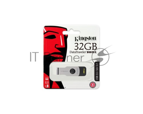 Флеш Диск 32GB Kingston DataTraveler SWIVL USB 3.1 (Metal/color)