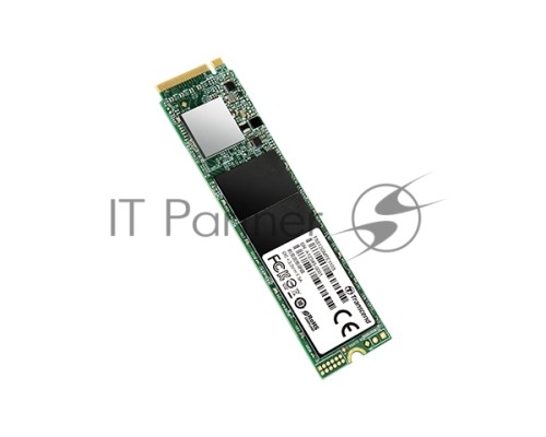 Накопитель SSD 256GB Transcend MTE110S, 3D TLC NAND, M.2 2280,PCIe Gen3x4, DRAM-less