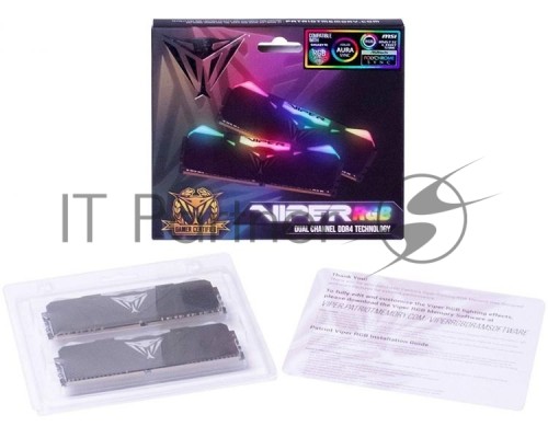Модуль памяти Patriot V4 RGB 16GB 4133MHz CL19 DUAL KIT BK Модуль памяти Patriot V4 RGB 16GB 4133MHz CL19 DUAL KIT BK