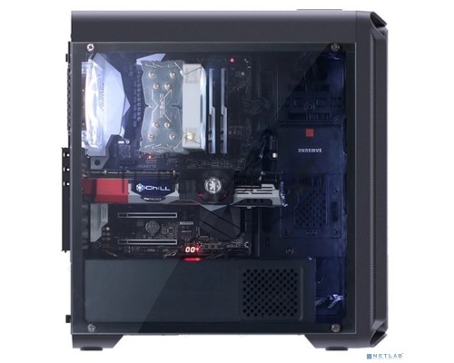 Компьютерный корпус Zalman i3 edge черный без БП ATX 3x120mm 2xUSB2.0 1xUSB3.0 audio bott PSU