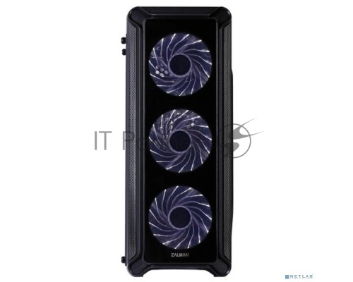 Компьютерный корпус Zalman i3 edge черный без БП ATX 3x120mm 2xUSB2.0 1xUSB3.0 audio bott PSU