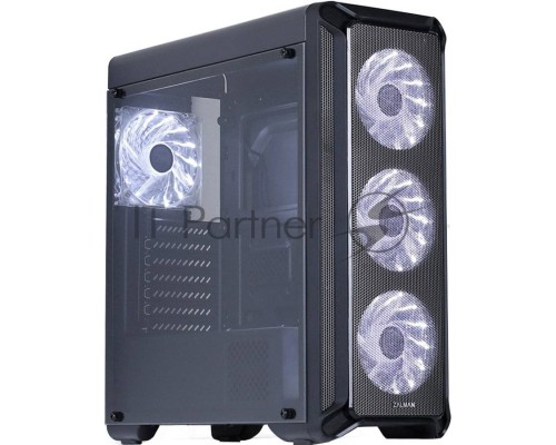 Компьютерный корпус Zalman i3 edge черный без БП ATX 3x120mm 2xUSB2.0 1xUSB3.0 audio bott PSU