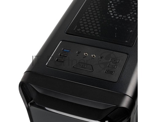 Компьютерный корпус Zalman i3 edge черный без БП ATX 3x120mm 2xUSB2.0 1xUSB3.0 audio bott PSU