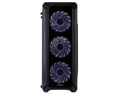 Компьютерный корпус Zalman i3 edge черный без БП ATX 3x120mm 2xUSB2.0 1xUSB3.0 audio bott PSU