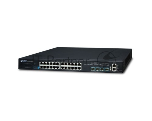 Коммутатор GSW-1820VHP управляемый стекируемый коммутатор Layer 3 24-Port 10/100/1000T + 4-Port 10G SFP+ Stackable Managed Gigabit Switch