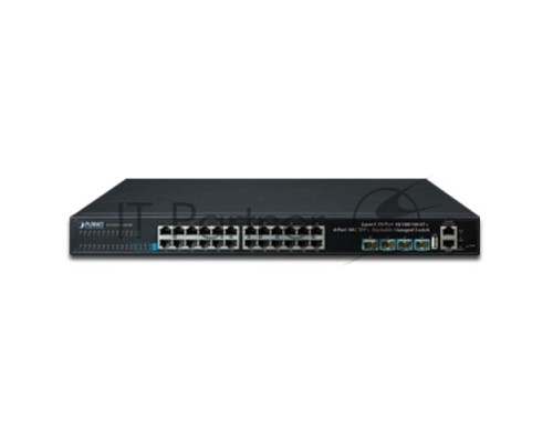 Коммутатор GSW-1820VHP управляемый стекируемый коммутатор Layer 3 24-Port 10/100/1000T + 4-Port 10G SFP+ Stackable Managed Gigabit Switch