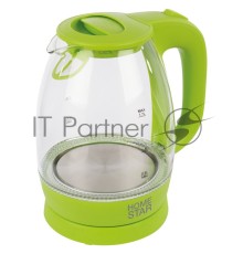 Чайник Homestar HS-1012 (1,7 л) стекло, пластик зеленый