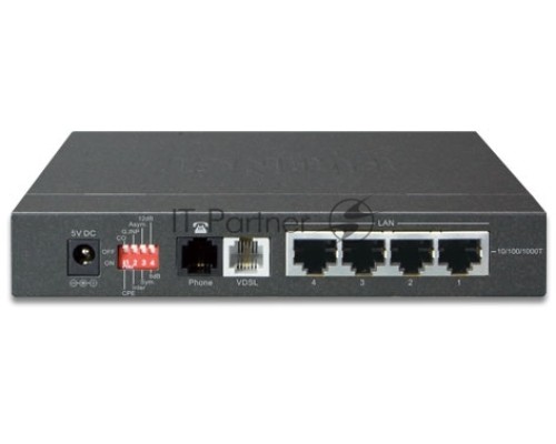 Конвертер Ethernet в VDSL2 VC-234G , внешний БП 4-Port 10/100/1000T Ethernet to VDSL2 Bridge - 30a profile w/ G.vectoring, RJ11