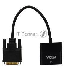 Кабель-переходник DVI(M) ---> VGA(F)  VCOM <CG491>