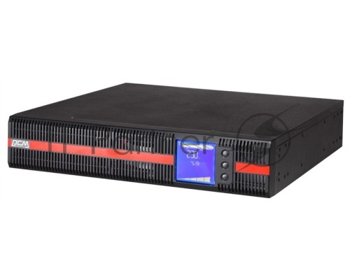 Источник бесперебойного  питания Powercom MACAN MRT-1000 , On-Line, 1000VA / 1000W, Rack/Tower, IEC, LCD, Serial+USB, SmartSlot, подкл. доп. батарей