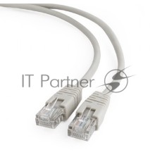 Патч-корд UTP Cablexpert кат.5e, 3м, литой, многожильный (серый)