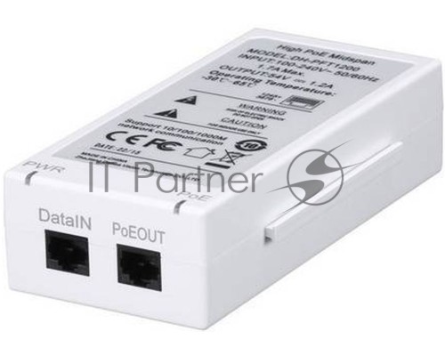 Инжектор POE Dahua DH-PFT1200 (упак.:1шт)