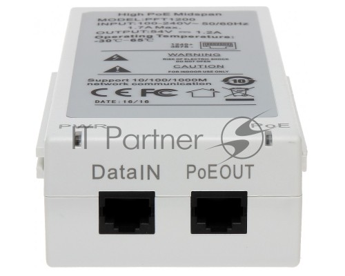 Инжектор POE Dahua DH-PFT1200 (упак.:1шт)