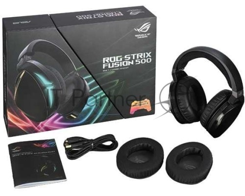 Гарнитура проводная ASUS ROG Strix Fusion 500, USB, Черный 90YH00Z2-B8UA00