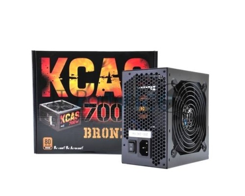 Блок питания Aerocool, 700W KCAS-700W PLUS, 700Вт, 80 PLUS bronze, 120мм, черный