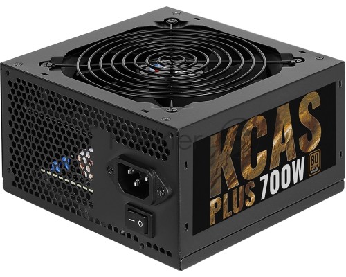Блок питания Aerocool, 700W KCAS-700W PLUS, 700Вт, 80 PLUS bronze, 120мм, черный