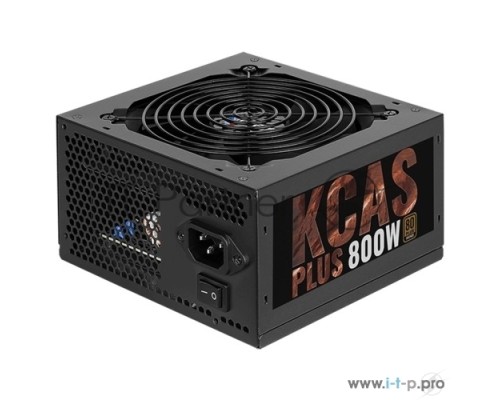 Блок питания Aerocool, KCAS-800W, 800Вт, PLUS 80 PLUS bronze, 120мм, черный