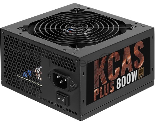 Блок питания Aerocool, KCAS-800W, 800Вт, PLUS 80 PLUS bronze, 120мм, черный