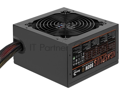 Блок питания Aerocool, KCAS-800W, 800Вт, PLUS 80 PLUS bronze, 120мм, черный