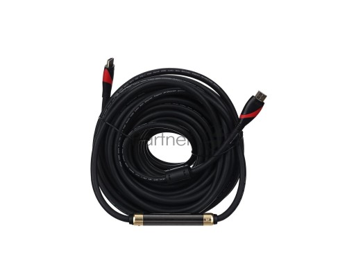 Кабель HDMI 19M/M ver. 2.0, 2 фильтра, с усилителем , 20m VCOM <CG525D-R-20.0>    