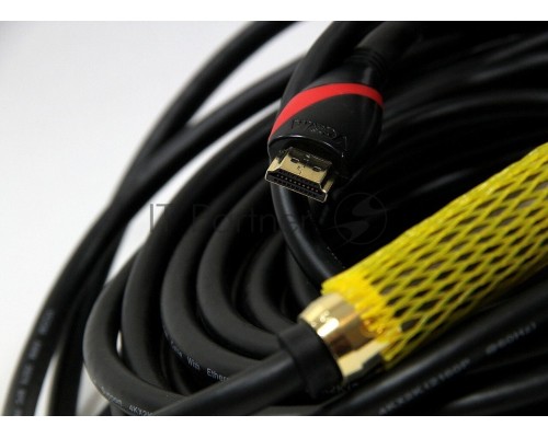 Кабель HDMI 19M/M ver. 2.0, 2 фильтра, с усилителем , 20m VCOM <CG525D-R-20.0>    