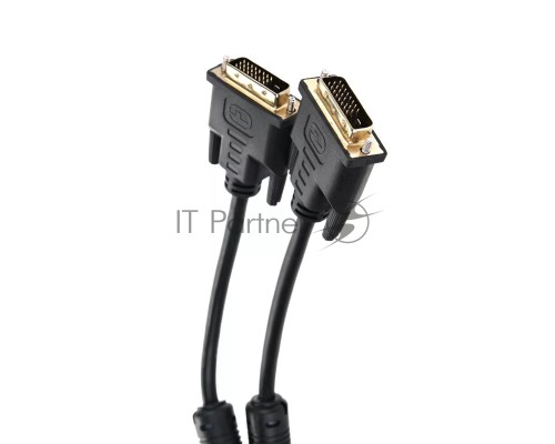 Кабель DVI-D--DVI-D Dual link 25M/25M, экран, феррит.кольца, 1.8м Telecom <TCG441D-1.8M>