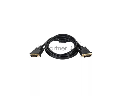 Кабель DVI-D--DVI-D Dual link 25M/25M, экран, феррит.кольца, 1.8м Telecom <TCG441D-1.8M>