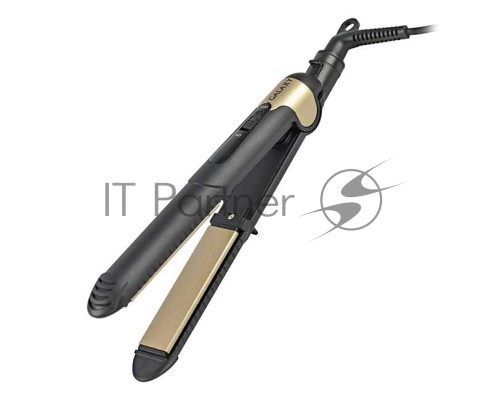 Щипцы для волос Galaxy Line GL 4519, черный, 40 Вт, максимальная температура 180°С, керамическое покрытие поверхностей, индикатор работы, ножка-подставка для обеспечения защиты от нагрева поверхности стола, шнур питания, вращающийся на 360°, подвесная пе
