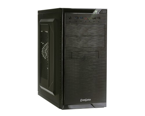 Компьютерный корпус Minitower Exegate EX272749RUS QA-412U Black, mATX, <без БП>, 2*USB+2*USB3.0, Audio