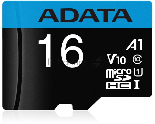 Флеш карта microSD 16GB ADATA microSDHC Class 10 UHS-I A1 100/10 MB/s (SD адаптер)