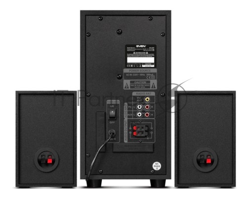 Акустическая система   SVEN AC MS-2055, черный (55Вт, FM-тюнер, USB/SD, дисплей, ПДУ, Bluetooth)