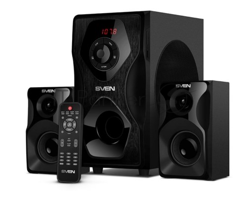 Акустическая система   SVEN AC MS-2055, черный (55Вт, FM-тюнер, USB/SD, дисплей, ПДУ, Bluetooth)