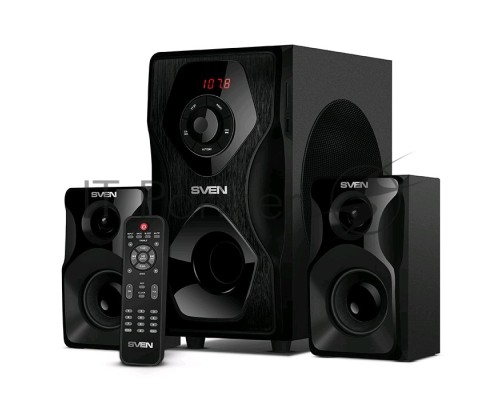 Акустическая система   SVEN AC MS-2055, черный (55Вт, FM-тюнер, USB/SD, дисплей, ПДУ, Bluetooth)