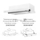 Вытяжка встраиваемая Lex Hubble G 2M 600 белый управление: кнопочное (2 мотора)