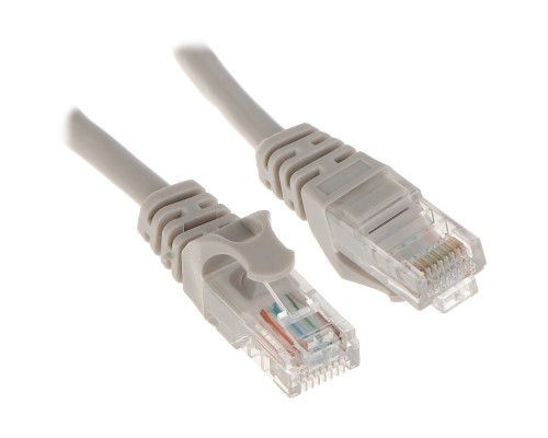 [патч-корды] Патч-корд Bion [BPC-U5E181-0.5M] U/UTP, Cat.5e, AWG 26 (7/0,16мм), многожильный, PVC, 0,5м, серый, 100% медь