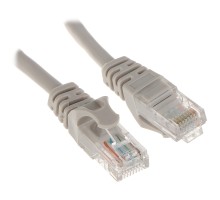 Патч-корд Bion [BPC-U5E181-2M] U/UTP, Cat.5e, AWG 26 (7/0,16мм), многожильный, PVC, 2м, серый, 100% медь