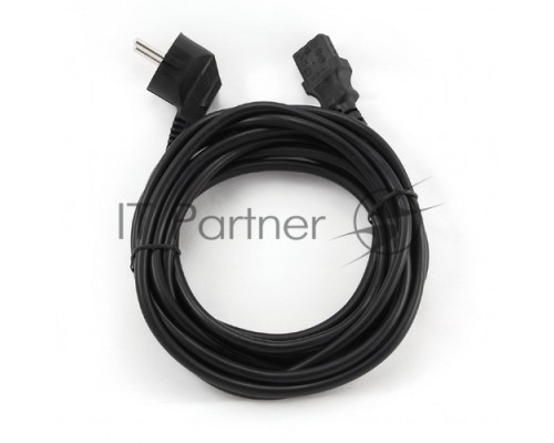 Кабель питания Cablexpert PC-186-1-3M, 3м, Schuko- C13, 3x1кв.мм, черный, с заземлением, пакет Кабель питания Cablexpert PC-186-1-3M, 3м, Schuko- C13, 3x1кв.мм, черный, с заземлением, пакет