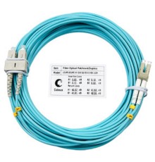 CABEUS FOP-50-LC-SC-10M ШНУР ОПТИЧЕСКИЙ DUPLEX LC-SC 50/125 MM OM3 10М LSZH   