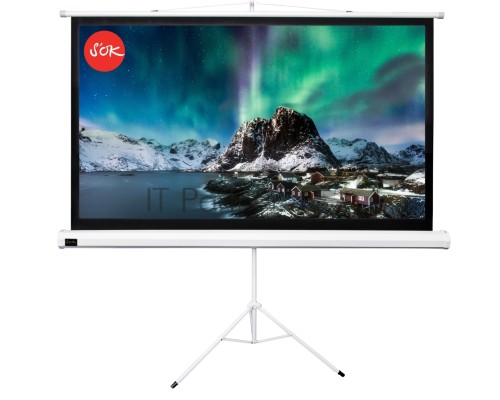 Экран 221x124.5см TriScreen 16:9 напольный рулонный белый  100' Matt White (MW)