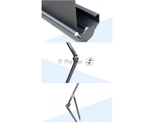 Экран 203x114см Floor Stand Screen 16:9 портативный напольный рулонный черный 92'