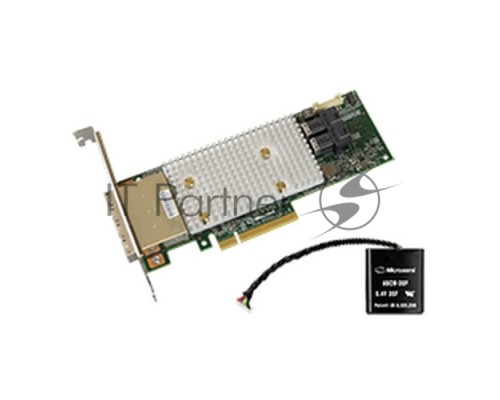 Контроллер жестких дисков Microsemi Adaptec SmartRAID 3154-8i16e Single,8 internal port, 16 external ports, PCIe Gen3 ,x8,1 GB DDR4,RAID 0/1/10,RAID 5/6/50/60,FlexConfig,maxCache 4.0