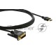 Кабель   Kramer C-HM/DM-3 HDMI-DVI (Вилка - Вилка), 0,9 м