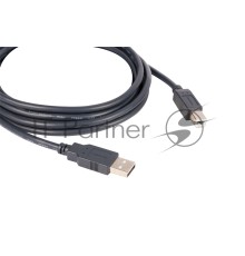 Кабель Kramer C-USB/AB-3  USB-A 2.0 вилка- USB-B вилка, 0,9 м